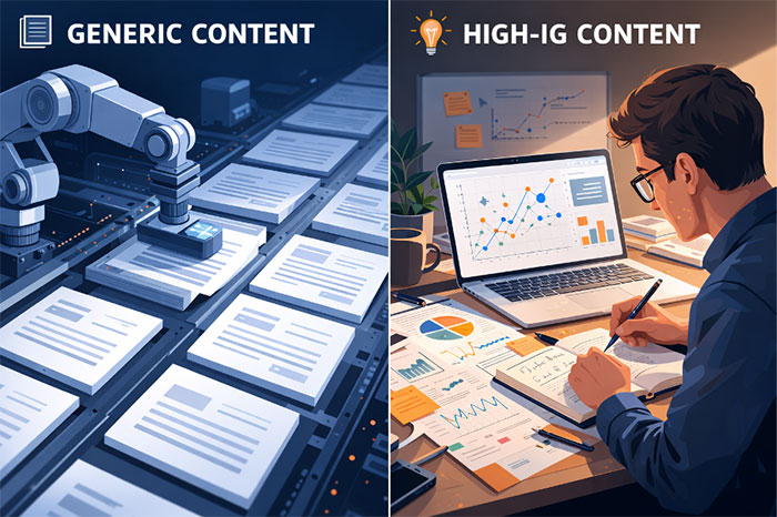 Information Gain в Google: как обойти алгоритмический фильтр Generic Content