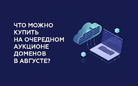 Что купить на очередном аукционе доменов в августе?